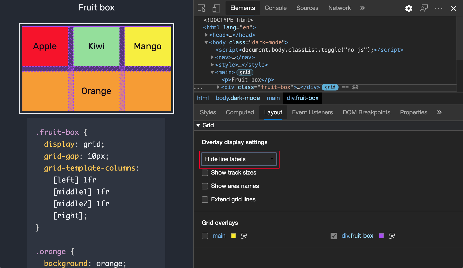 Inspect CSS Grid Microsoft Edge Development Microsoft Learn
