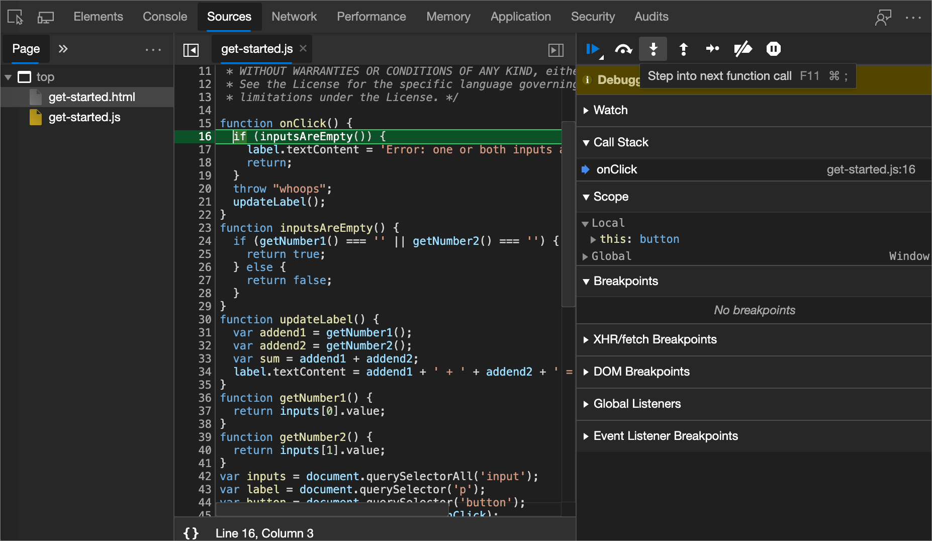 JavaScript debugging features Microsoft Edge Development Microsoft