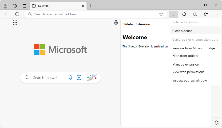 Extensions in the Microsoft Edge sidebar Microsoft Edge Developer