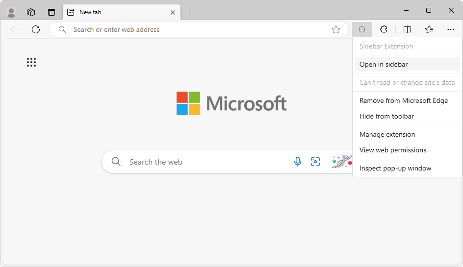 Extensions in the Microsoft Edge sidebar Microsoft Edge Developer