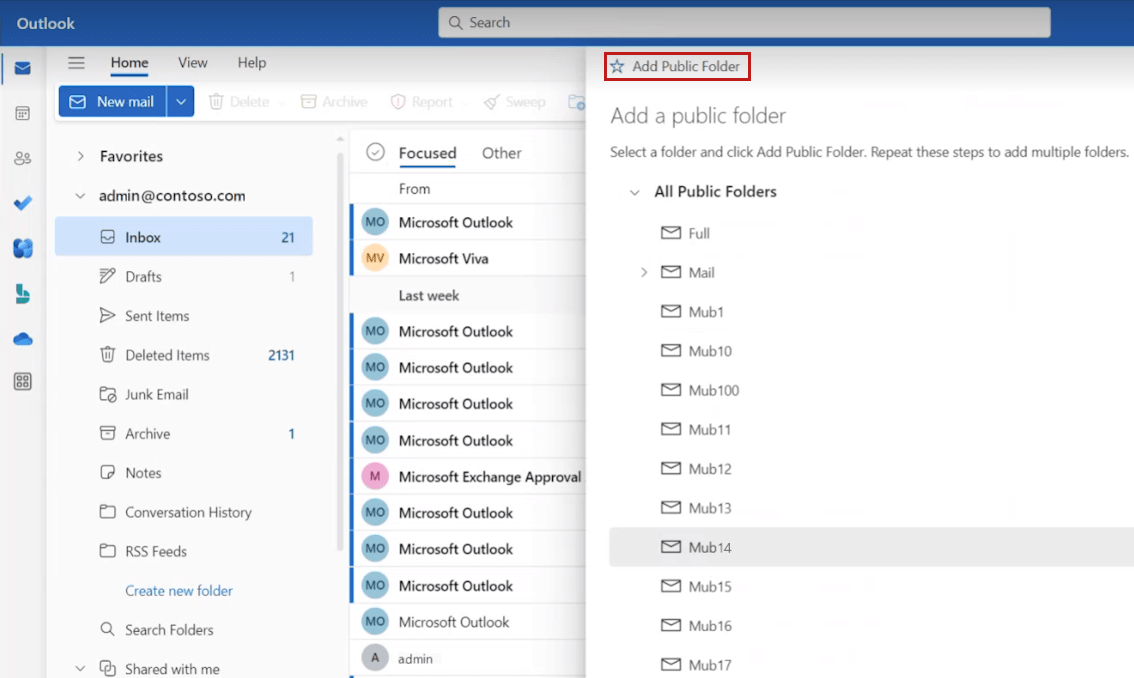 Access public folders in Outlook for Windows Outlook Microsoft Learn