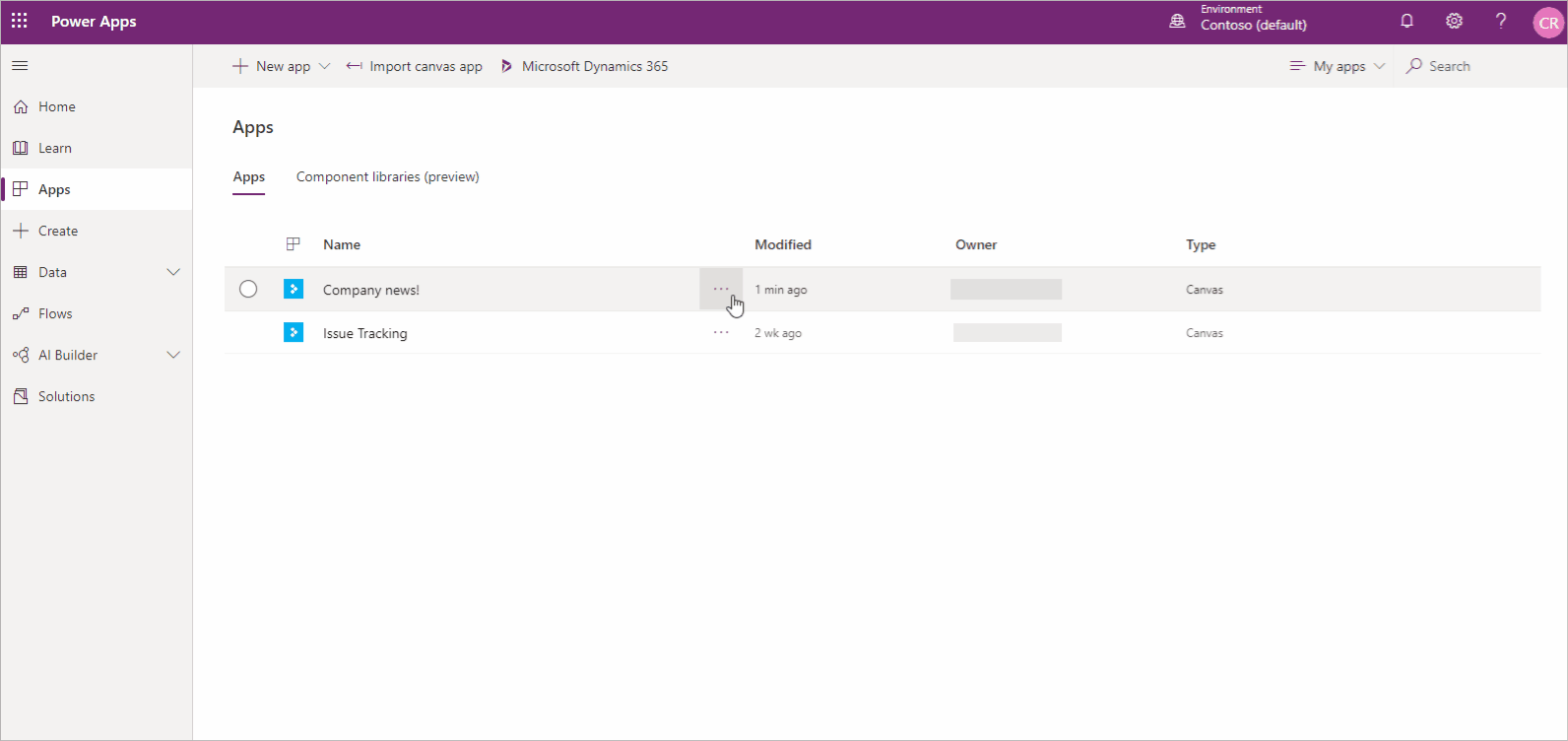 Export and import canvas app packages Power Apps Microsoft Learn