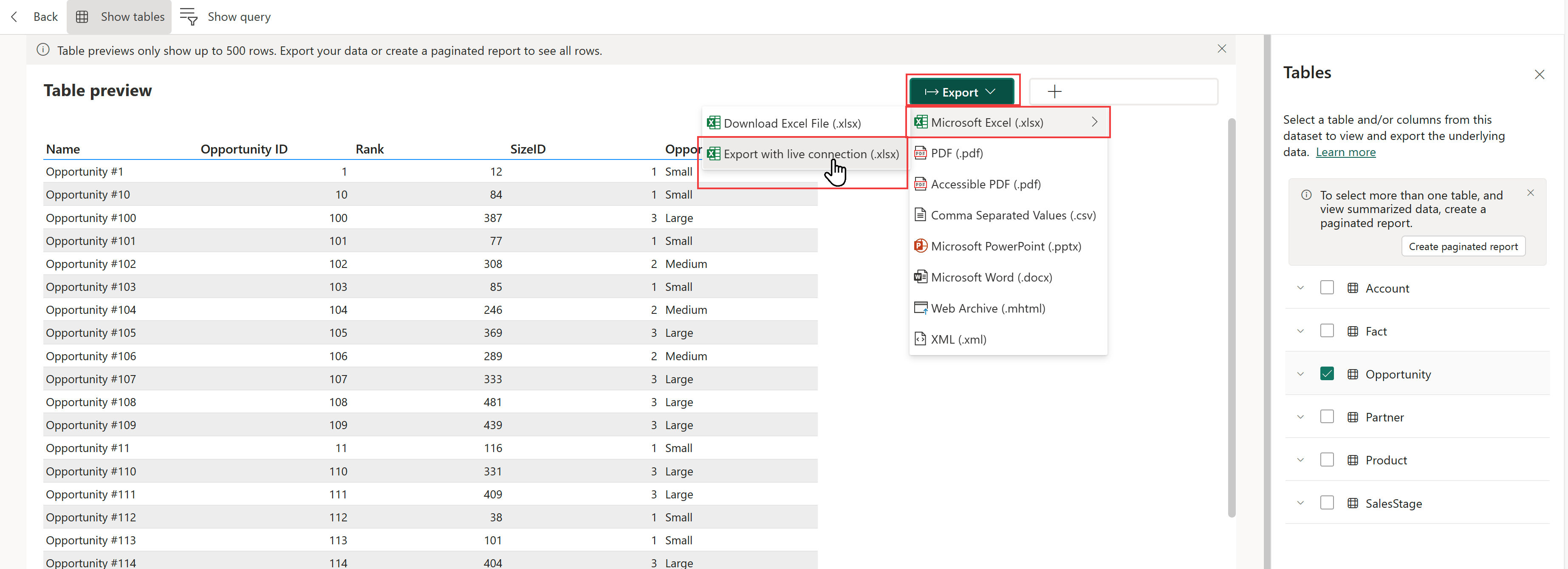 Create Excel workbooks with refreshable Power BI data Power BI