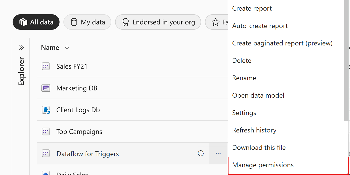 Manage Dataset Access Permissions Power Bi Microsoft Learn Hot Sex