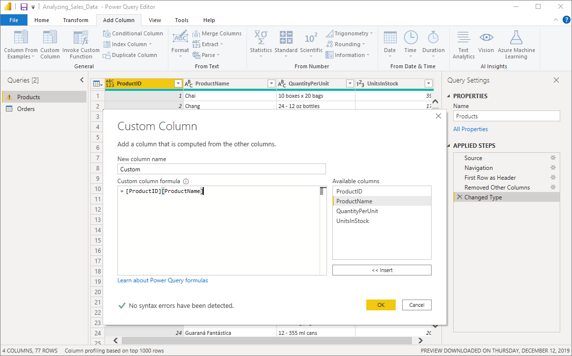 How To Add A Column In Power Bi From Excel Printable Templates Free
