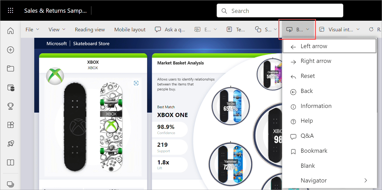 Create buttons in Power BI reports Power BI Microsoft Learn