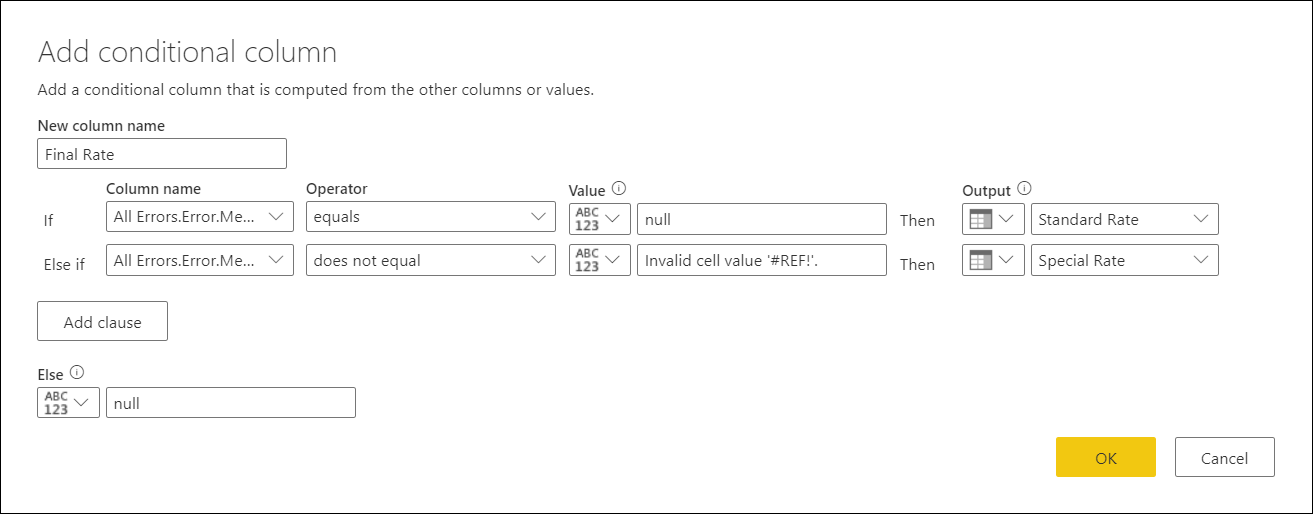 Error handling Power Query Microsoft Learn