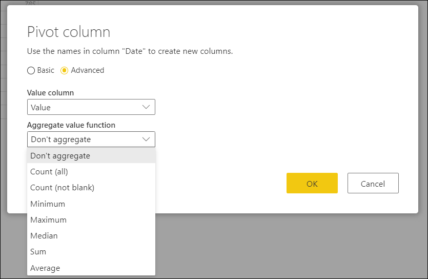 Pivot columns Power Query Microsoft Learn