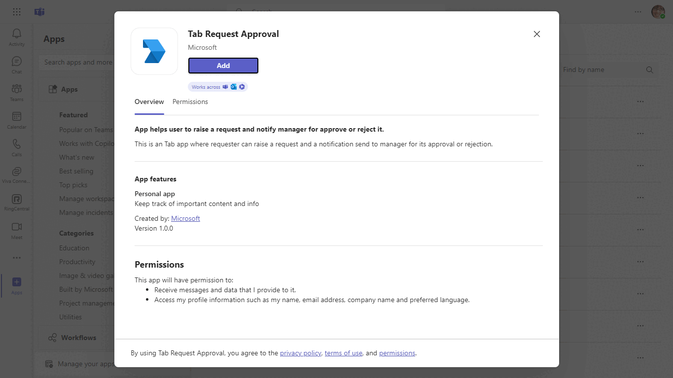 Send task approval request using activity feed notification (Graph APIs