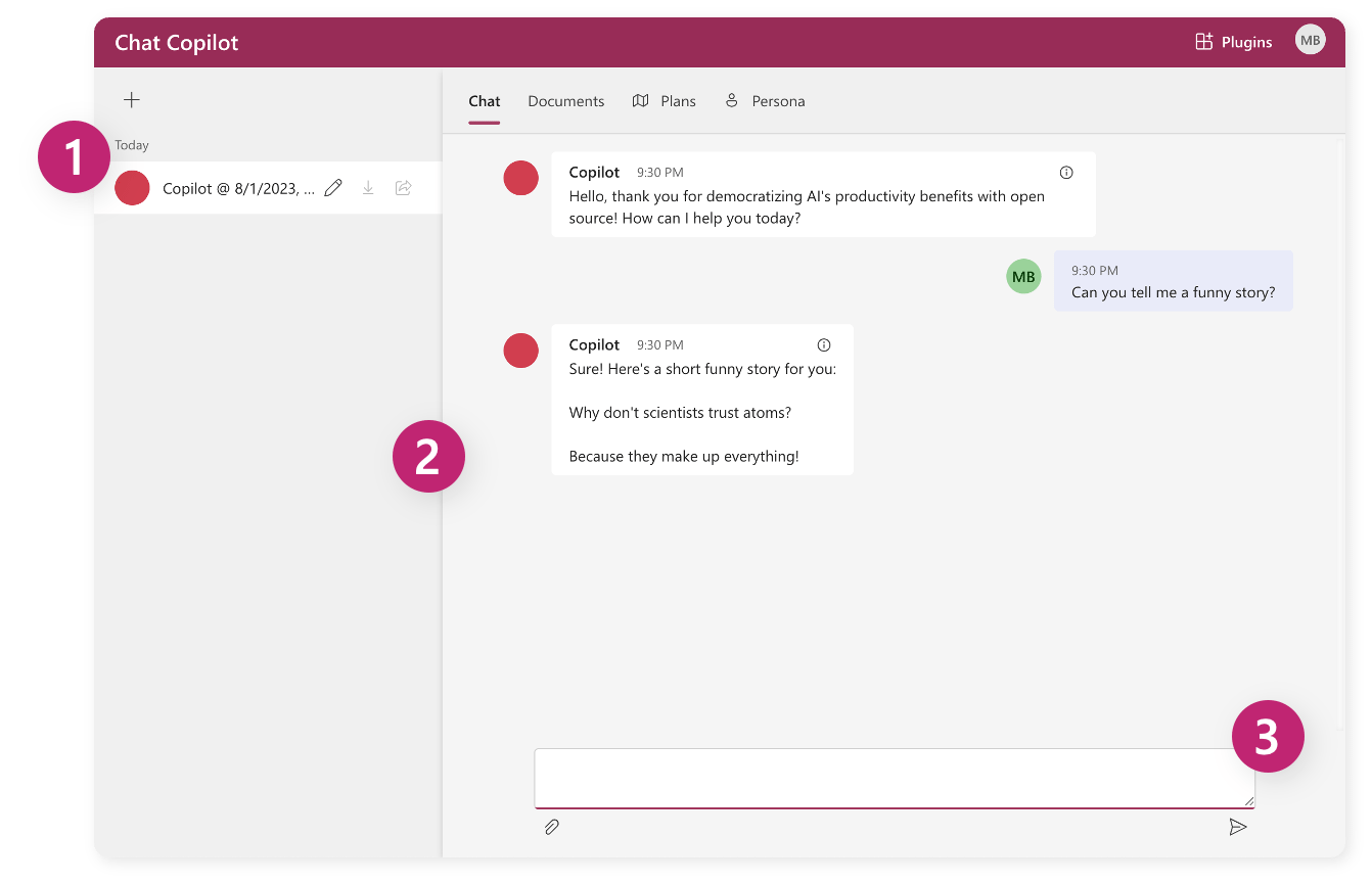 See Semantic Kernel working endtoend with Chat Copilot Microsoft Learn