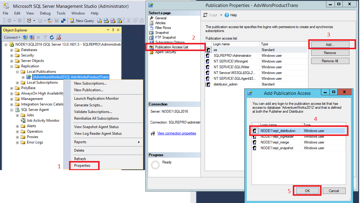 Tutorial Configure Transactional Replication SQL Server Microsoft