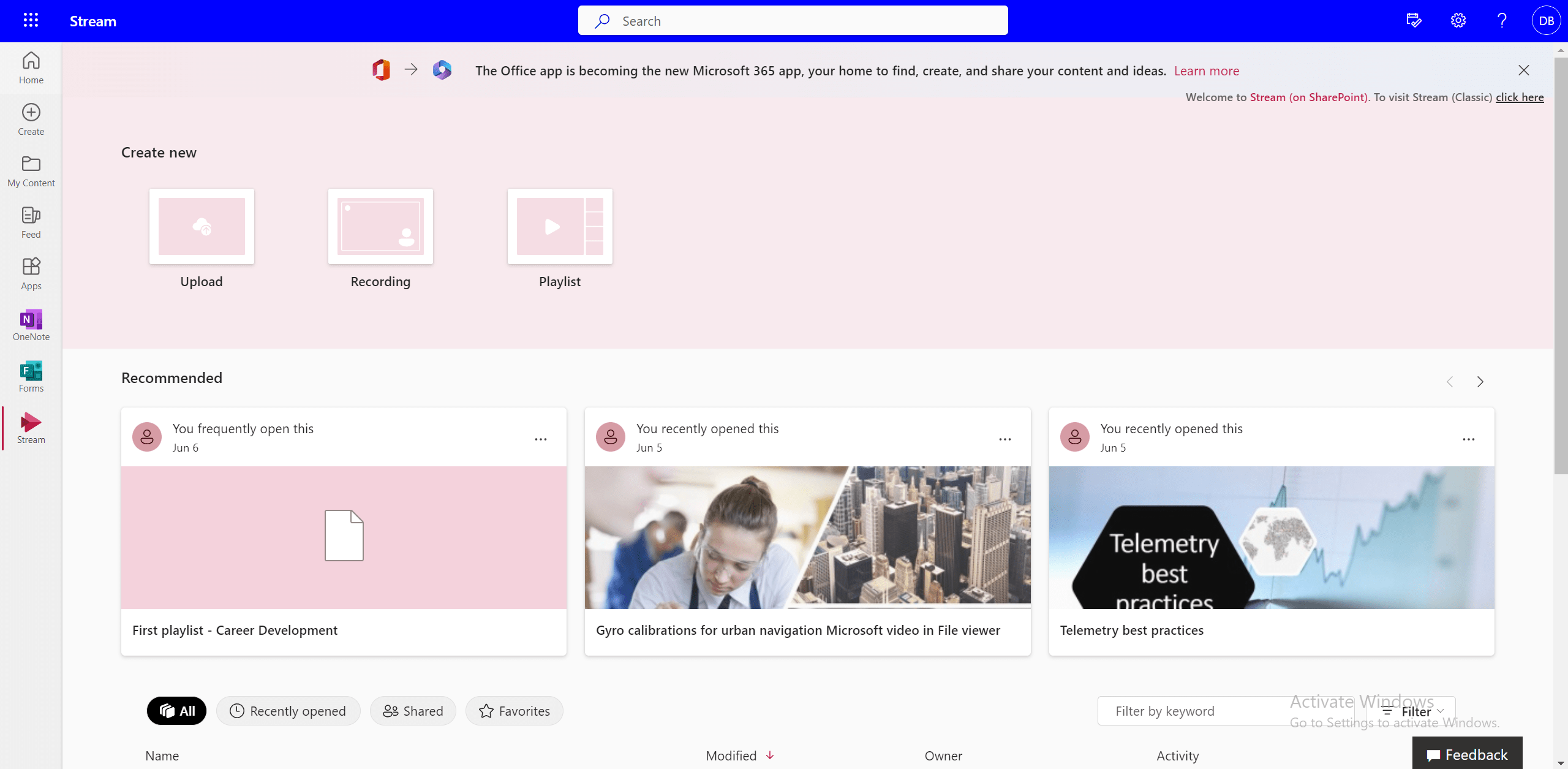 Stream Playlists Microsoft Stream Microsoft Learn