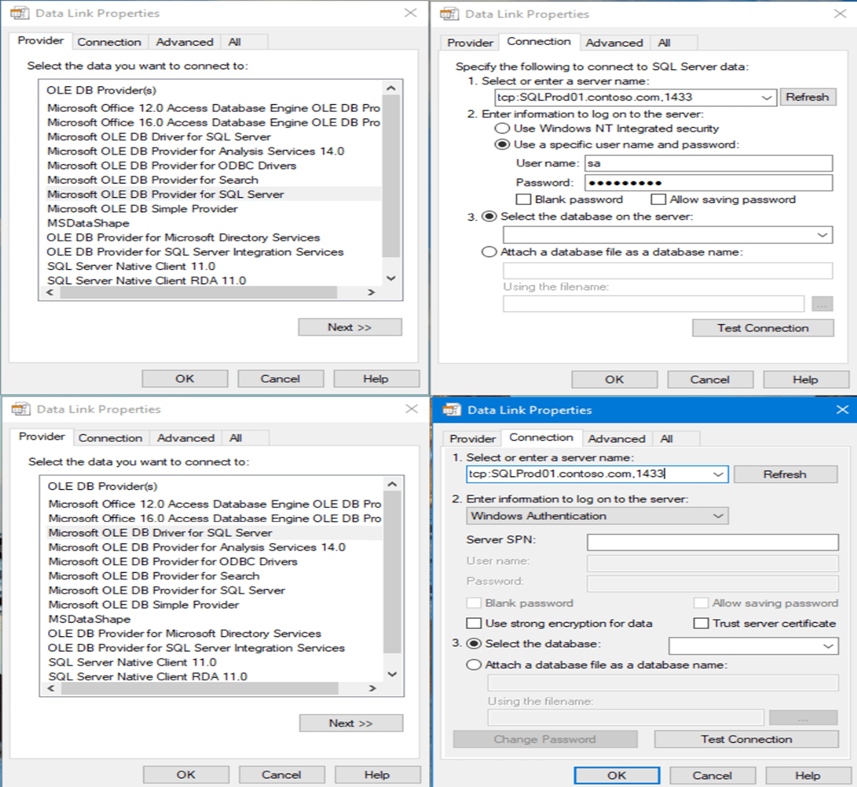 OLE DB driver installation check - SQL Server | Microsoft Learn