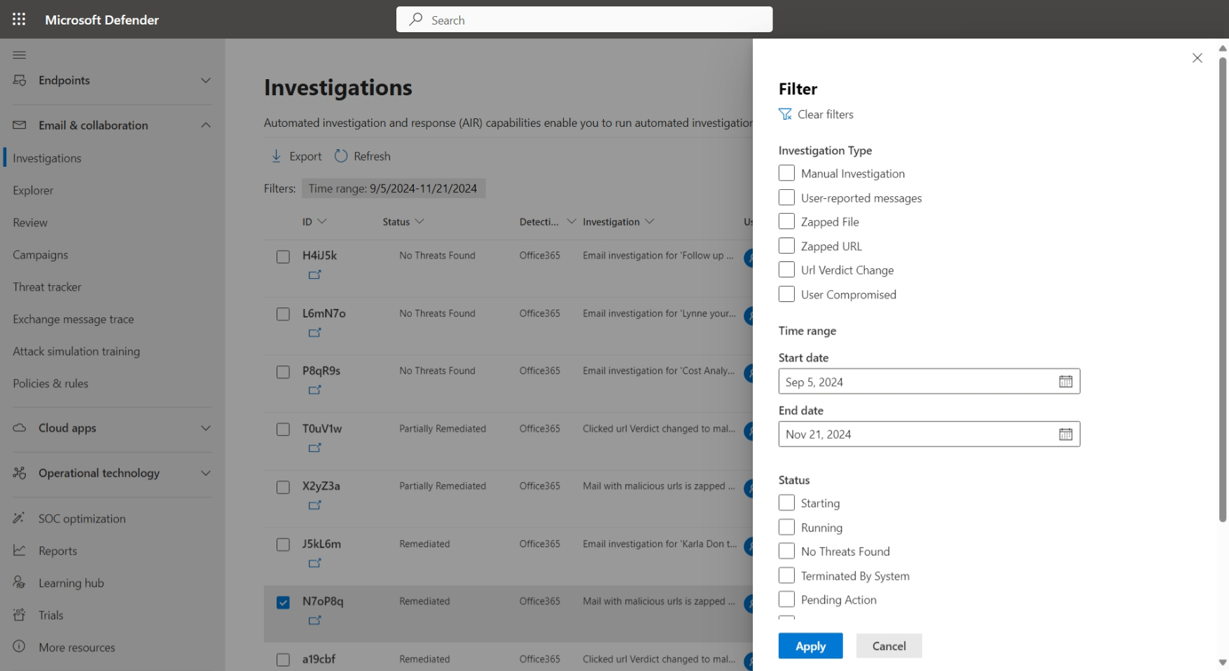 Microsoft Defender portal overview Unified security operations(04)