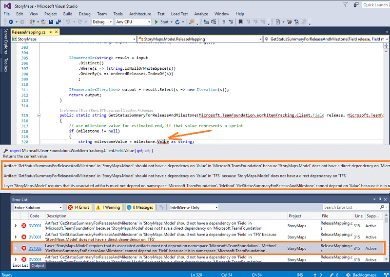 Live Dependency Validation in Visual Studio 2019
