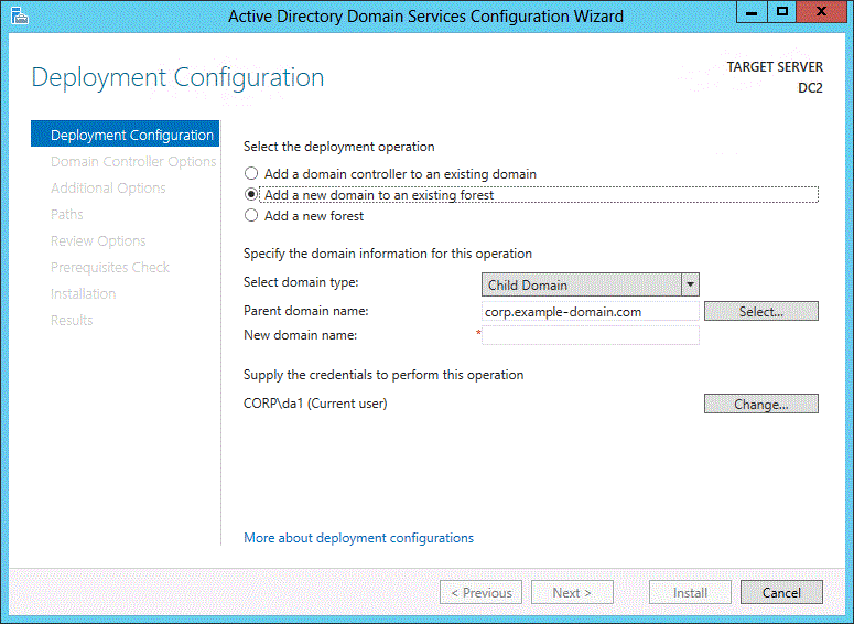AD DS Installation and Removal Wizard Page Descriptions Microsoft Learn
