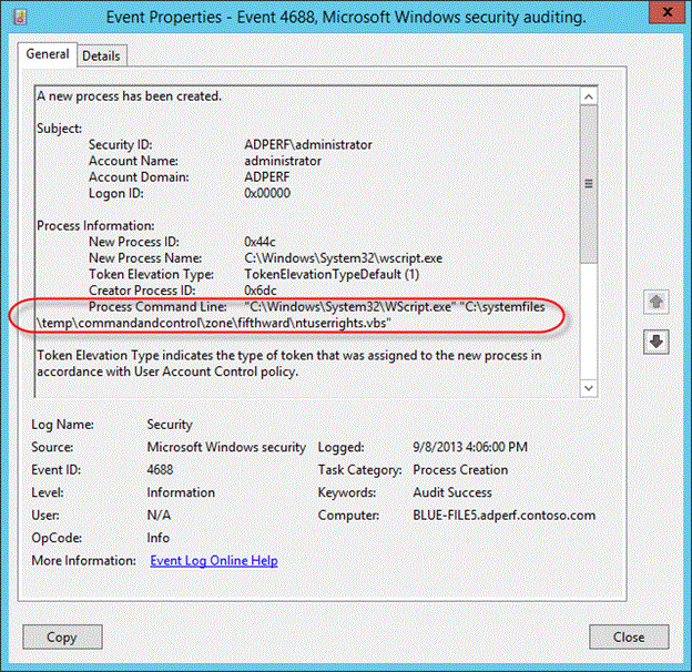 Command line process auditing Microsoft Learn