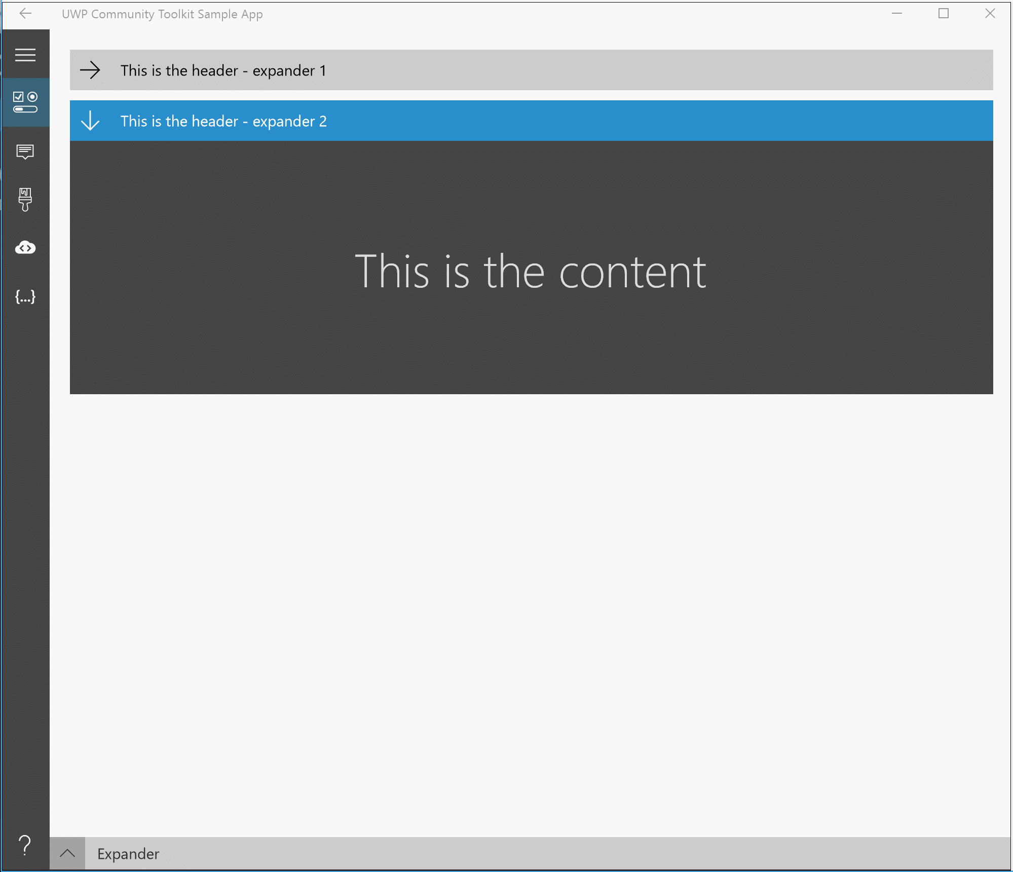 Expander Windows Community Toolkit Microsoft Learn