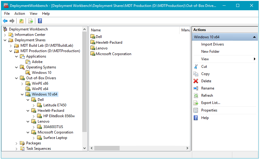 Deploy a Windows 10 image using MDT (Windows 10) Windows Deployment