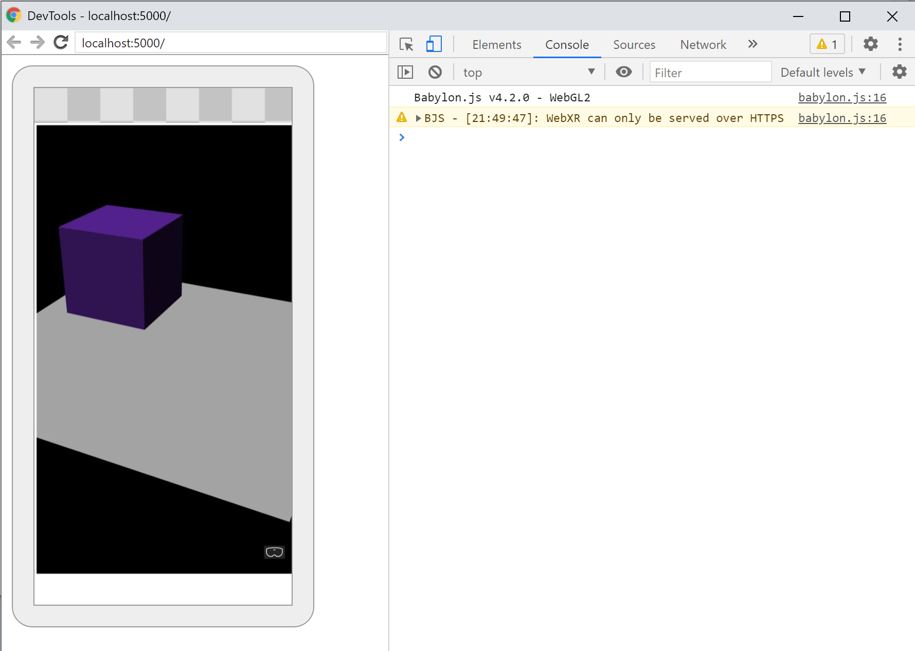 Babylon.js tutorial to interact with 3D objects Mixed Reality