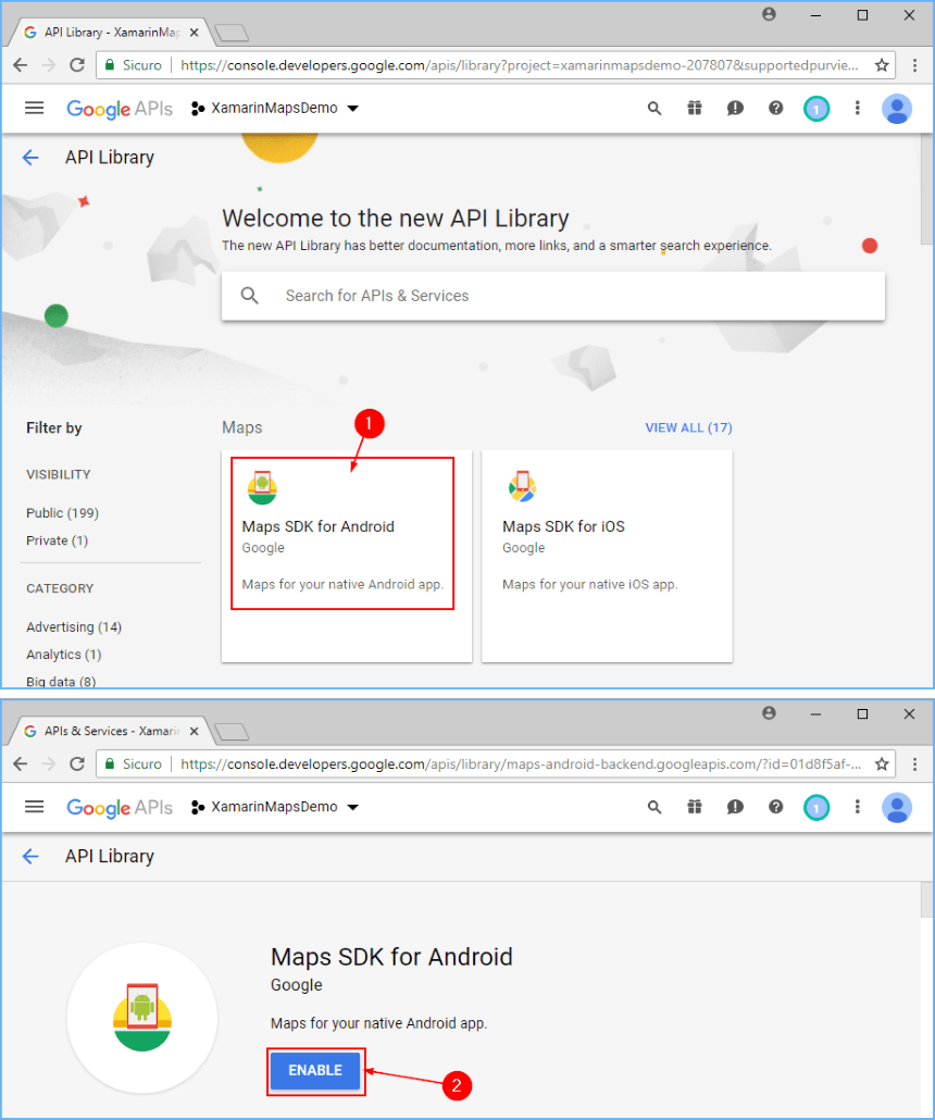 Obtaining a Google Maps API Key Xamarin Microsoft Learn