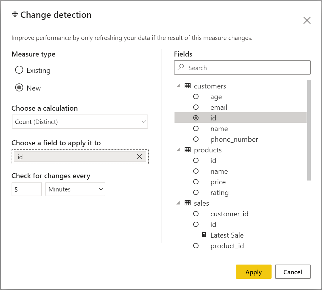 Actualización automática de la página en Power BI Desktop Power BI