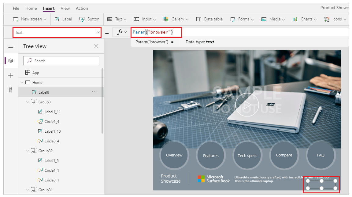 Funciones Launch y Param Power Platform Microsoft Learn