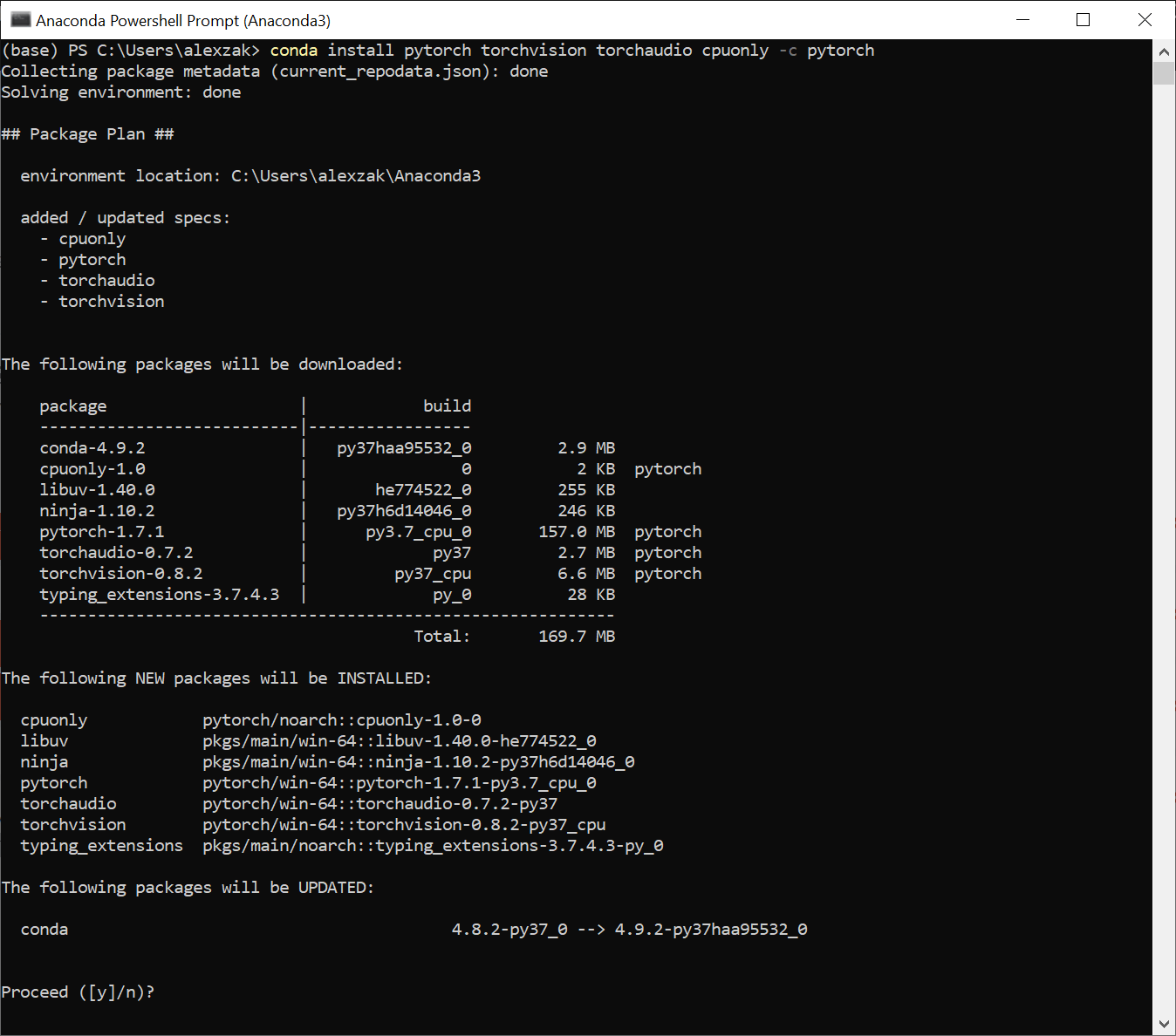 Install Pytorch Anaconda Windows 10 Image to u