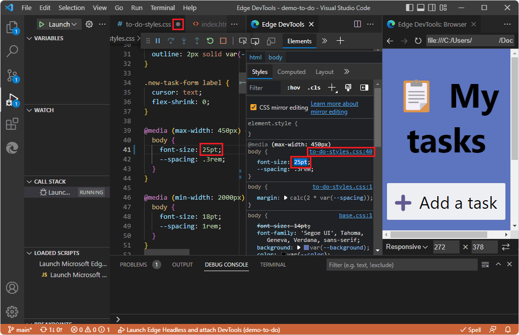 Get started by rightclicking an HTML file Microsoft Edge Development