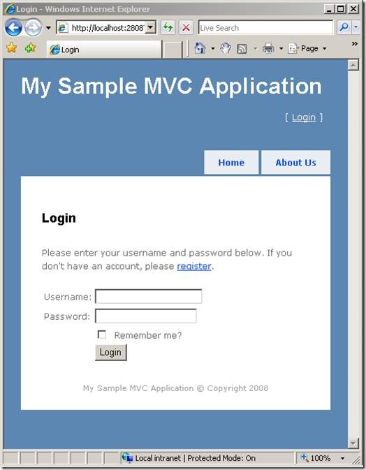 フォーム認証でユーザーを認証する (C) Microsoft Learn