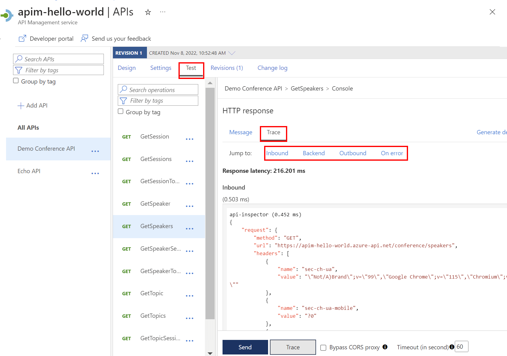 チュートリアル 要求トレースを使用して Azure API Management で API をデバッグする Microsoft Learn