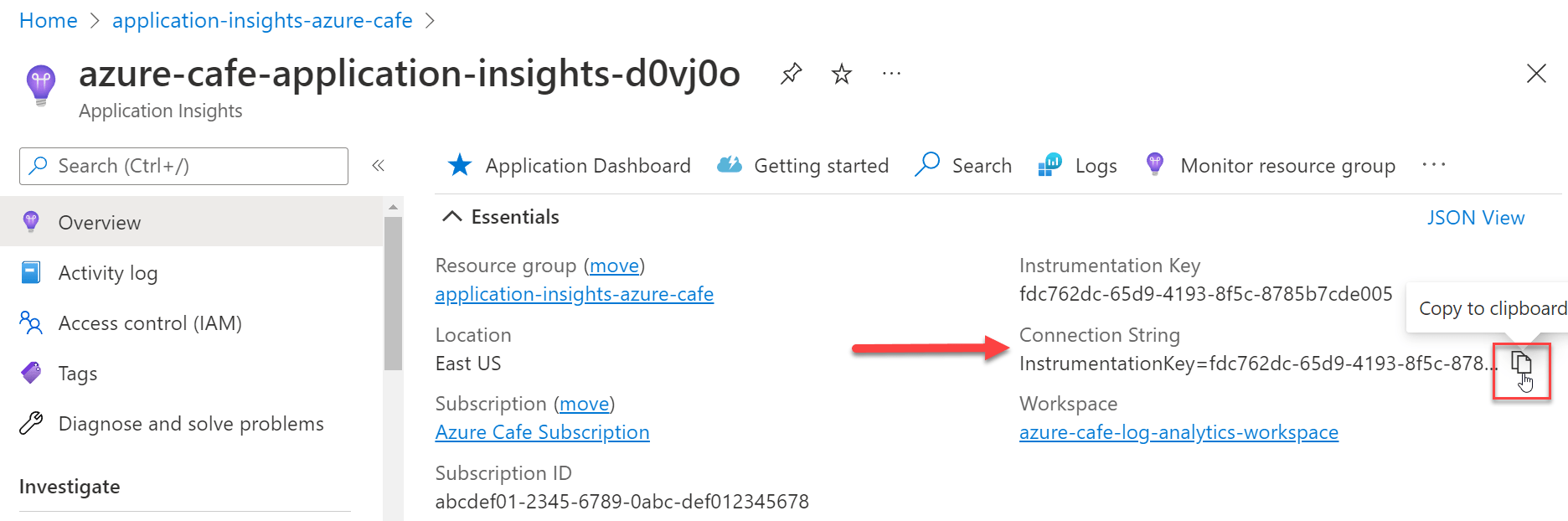 Application Insights SDK for Core アプリケーション Azure Monitor