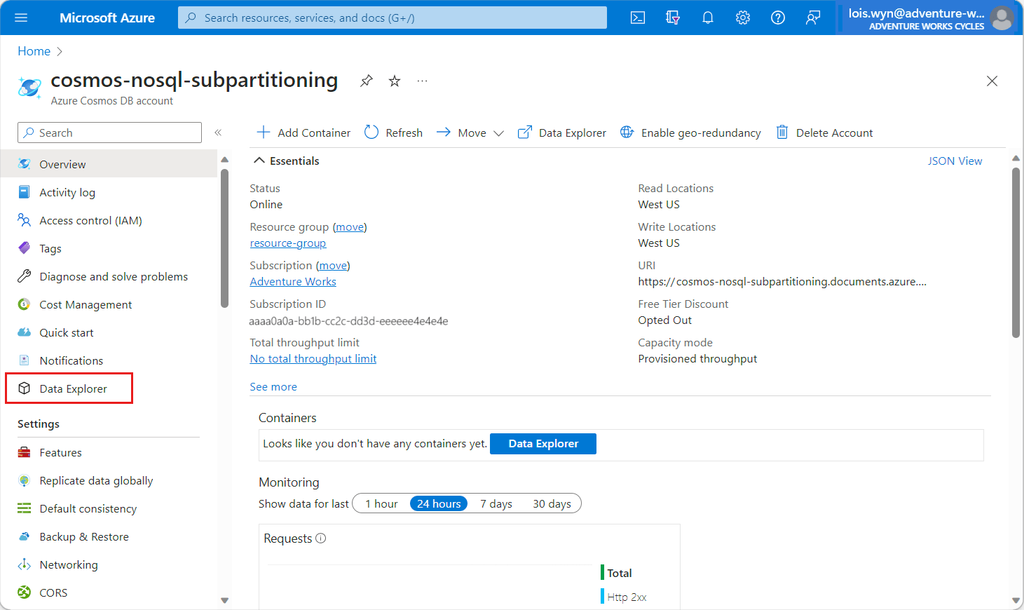 階層パーティション キー Azure Cosmos DB Microsoft Learn