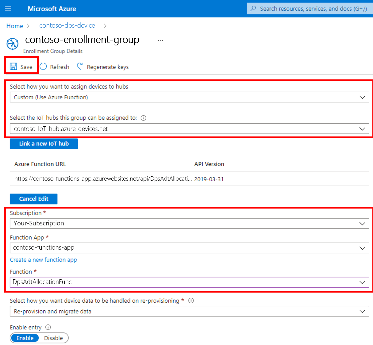 Device Provisioning Service を使用してデバイスを自動管理する Azure Digital Twins