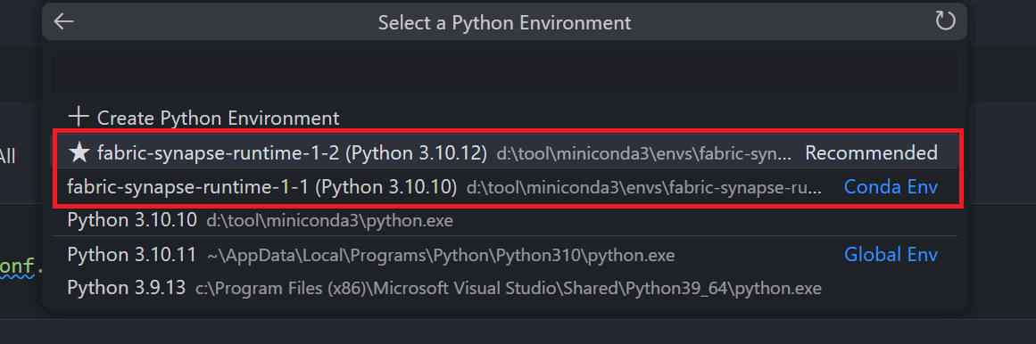 VS Code でノートブックを開発、実行、デバッグする Microsoft Fabric Microsoft Learn