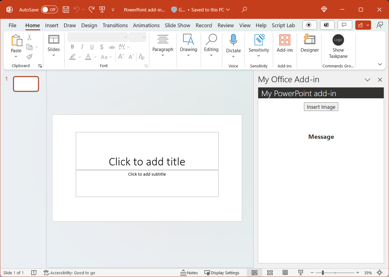 PowerPoint アドインのチュートリアル Office Addins Microsoft Learn
