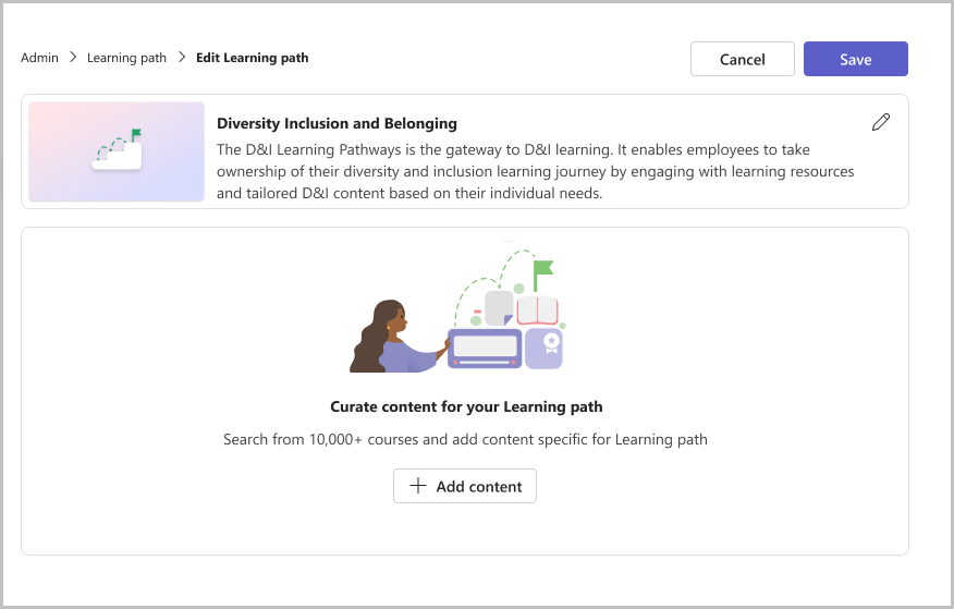 Viva Learning でラーニング パスを作成する Microsoft Learn