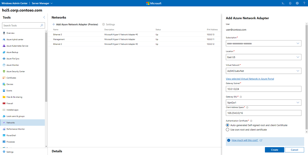 サーバーを Azure Virtual Network に接続する Azure ネットワーク アダプター Microsoft Learn