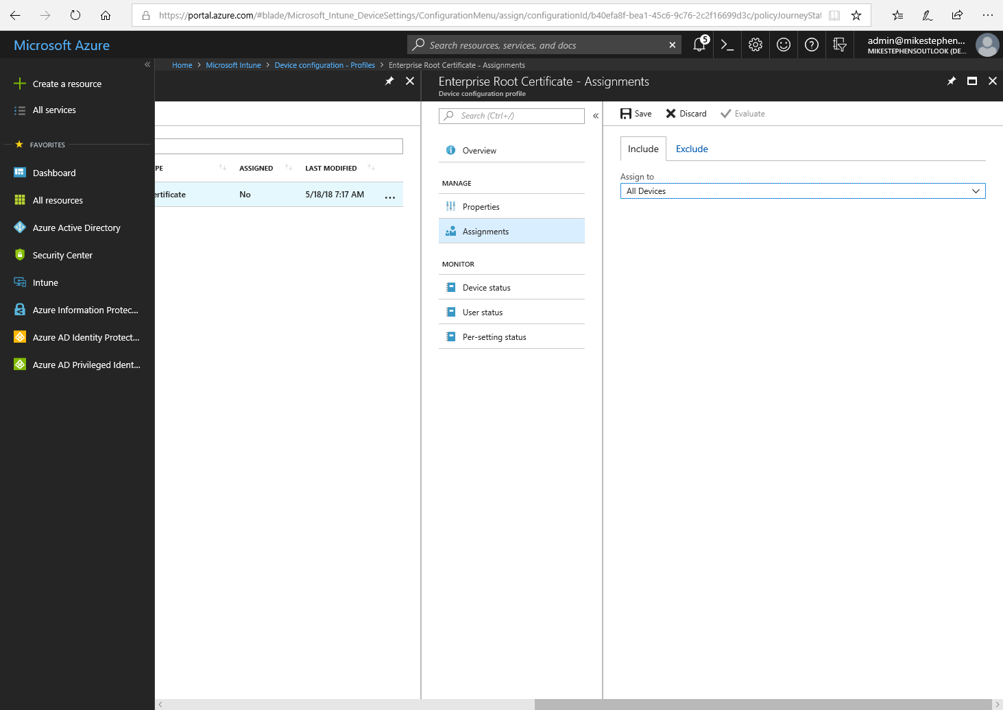 Windows Hello for Businessを使用してオンプレミスの SingleSign On 用に Azure AD 参加済み