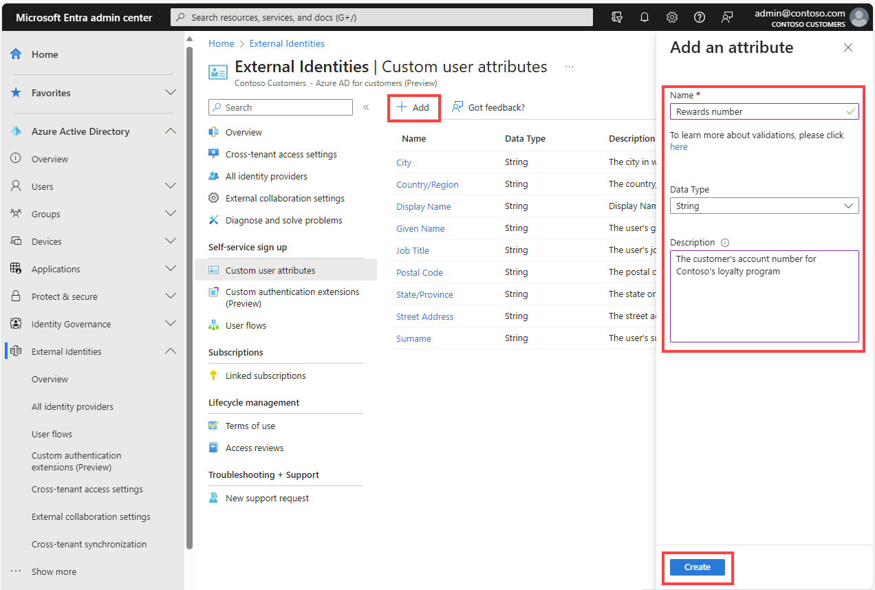 Definir atributos personalizados Microsoft Entra Microsoft Learn