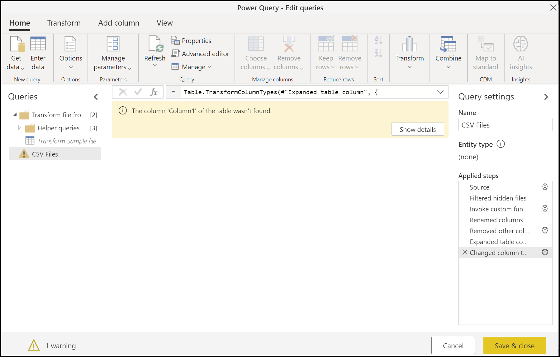 รวมไฟล์ CSV ใน Power Query Power Query Microsoft Learn