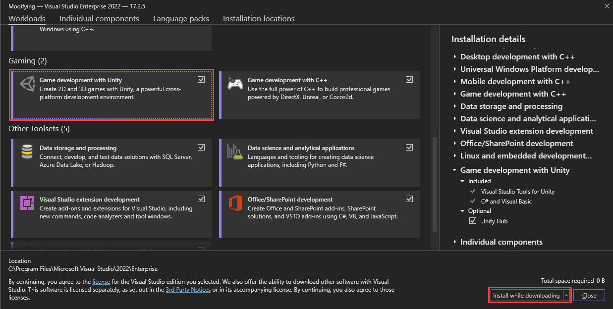 Install & configure Visual Studio Tools for Unity Microsoft Learn