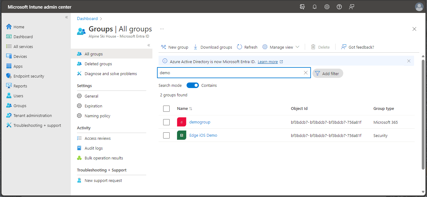Tutorial Walkthrough the Microsoft Intune admin center Microsoft