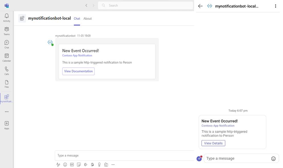 Build notification bot with JavaScript Teams Microsoft Learn