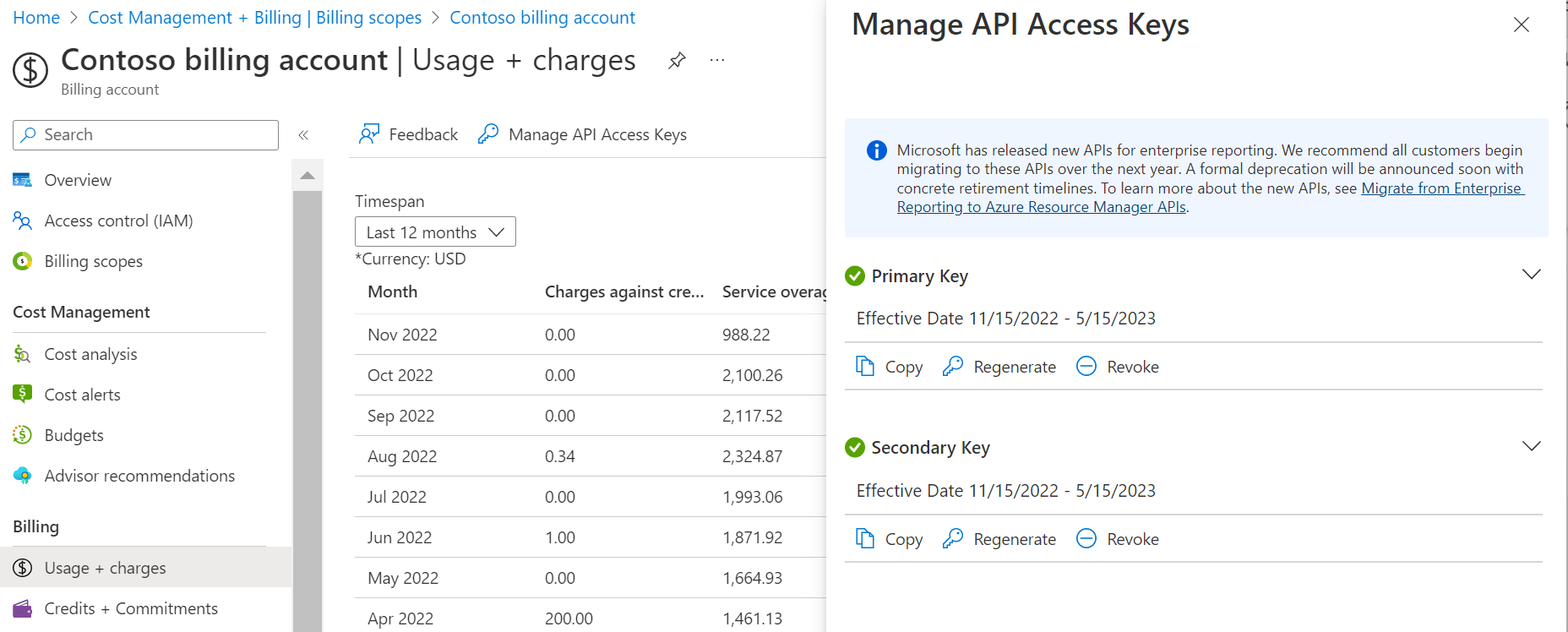 Azure 企業版 REST API Microsoft Cost Management Microsoft Learn