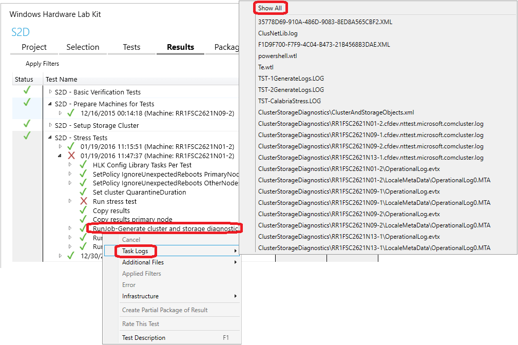 針對 Windows HLK 中的儲存空間直接存取 (S2D) 執行叢集測試 Microsoft Learn