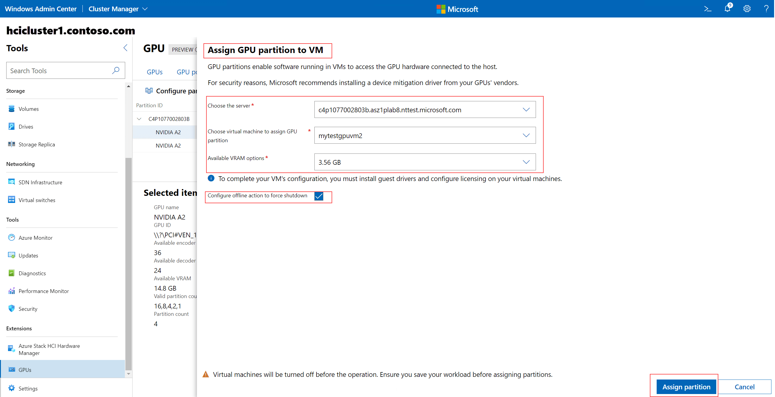 在 Hyper-V 中分割 GPU 並指派給虛擬機器 | Microsoft Learn