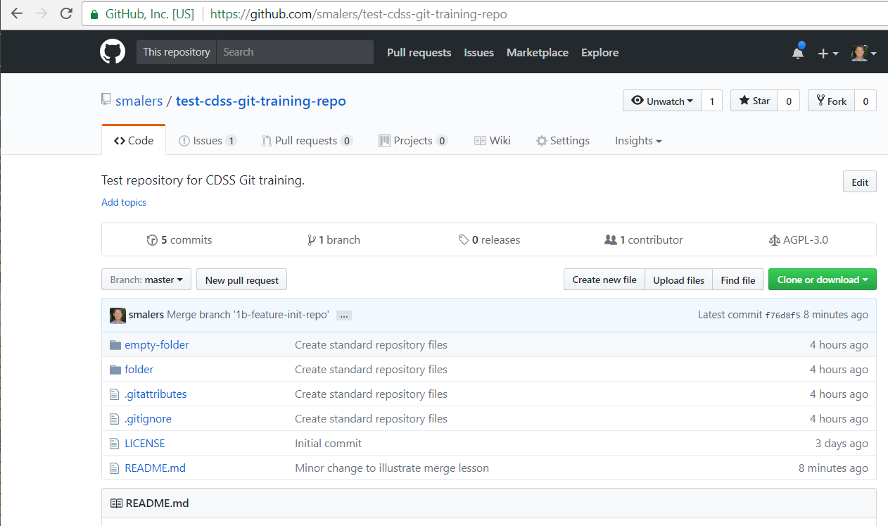 7a Using Git CDSS Learn / Git