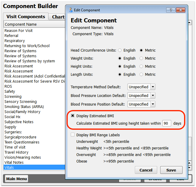 Configure Vitals PCC Learn
