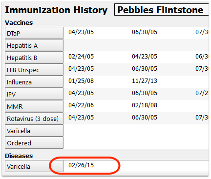 Review and Update a Patient's Immunization Record - PCC Learn